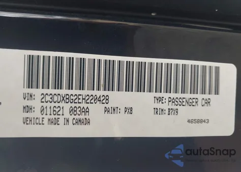 2014 Dodge Charger Se from USA, damaged, VIN 2C3CDXBG2EH220428
